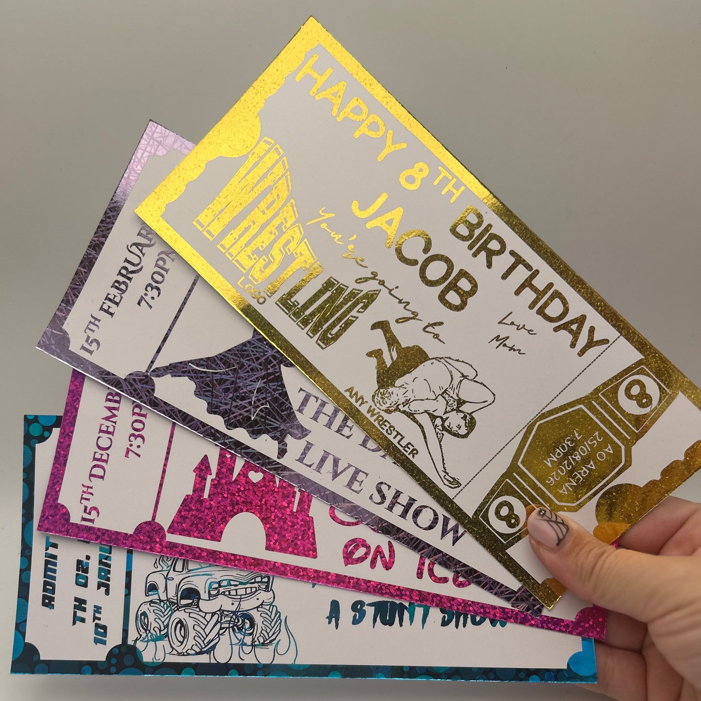 Personalised Events-Show-Inspired Presentation Gift Card – Custom Keepsake Voucher