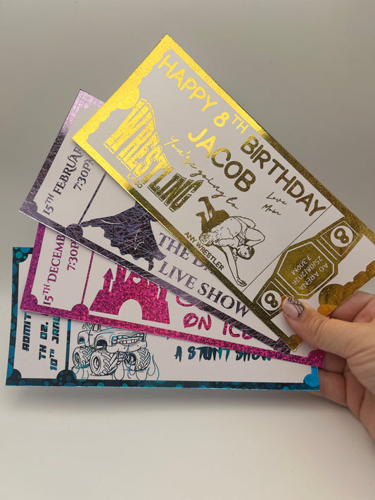 Personalised Events-Show-Inspired Presentation Gift Card – Custom Keepsake Voucher